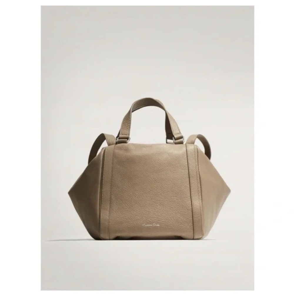 Massimo Dutti leather box bag